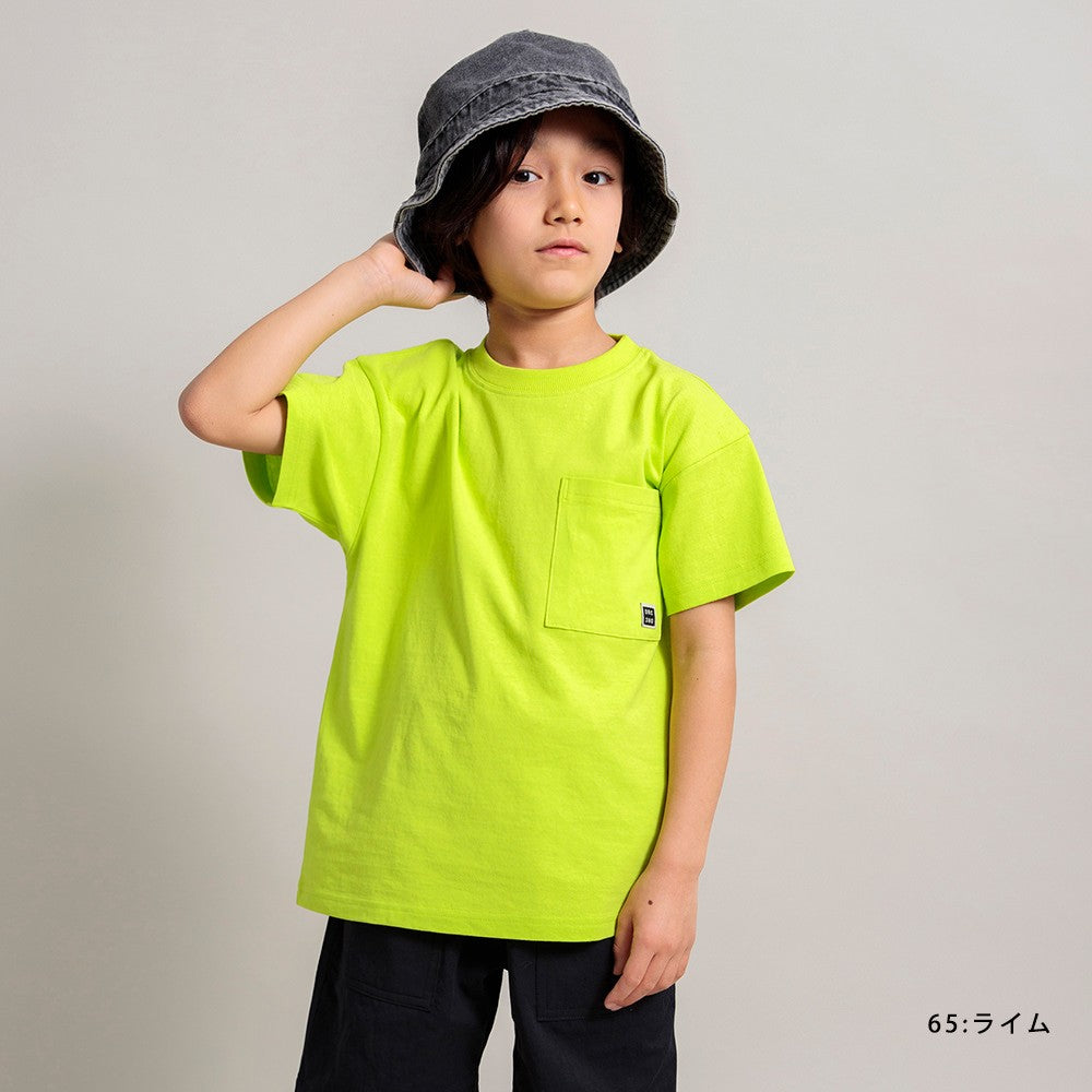 Japanese children's clothing Branches pocket short-sleeved T-shirt 90-160cm boys' spring and summer TOPS