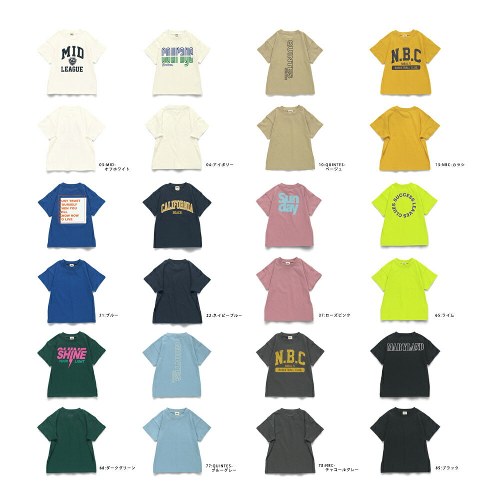 Japanese children's clothing Branches various pattern short-sleeved T-shirts 90-160cm boys/girls spring and summer TOPS