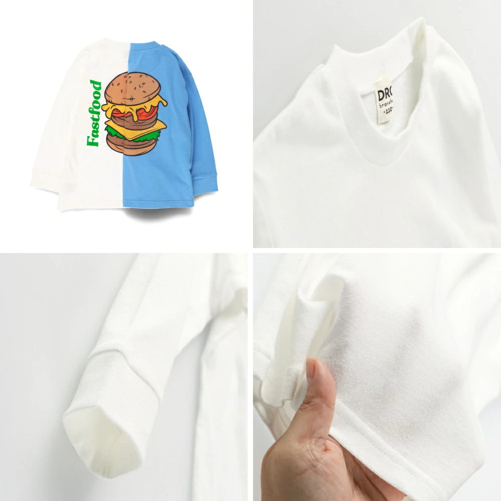 Japanese children's clothing Branches scallop silk layered waist top 90-150cm girls summer TOPS