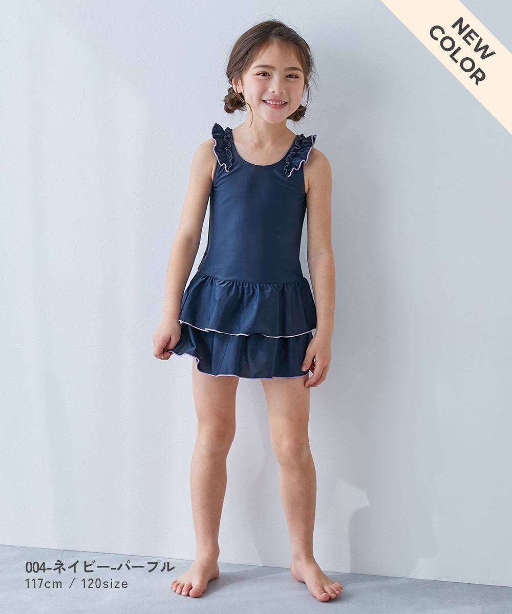 Japanese children's clothing dev!rock UV-proof skirt swimsuit two-piece set suitable for school classes 110-170cm girls summer swimsuit special edition