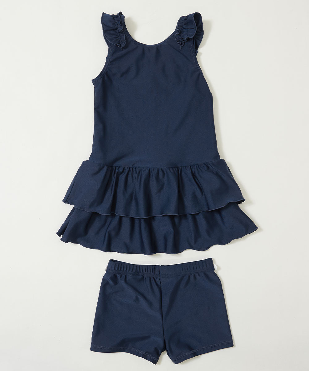 Japanese children's clothing dev!rock UV-proof skirt swimsuit two-piece set suitable for school classes 110-170cm girls summer swimsuit special edition