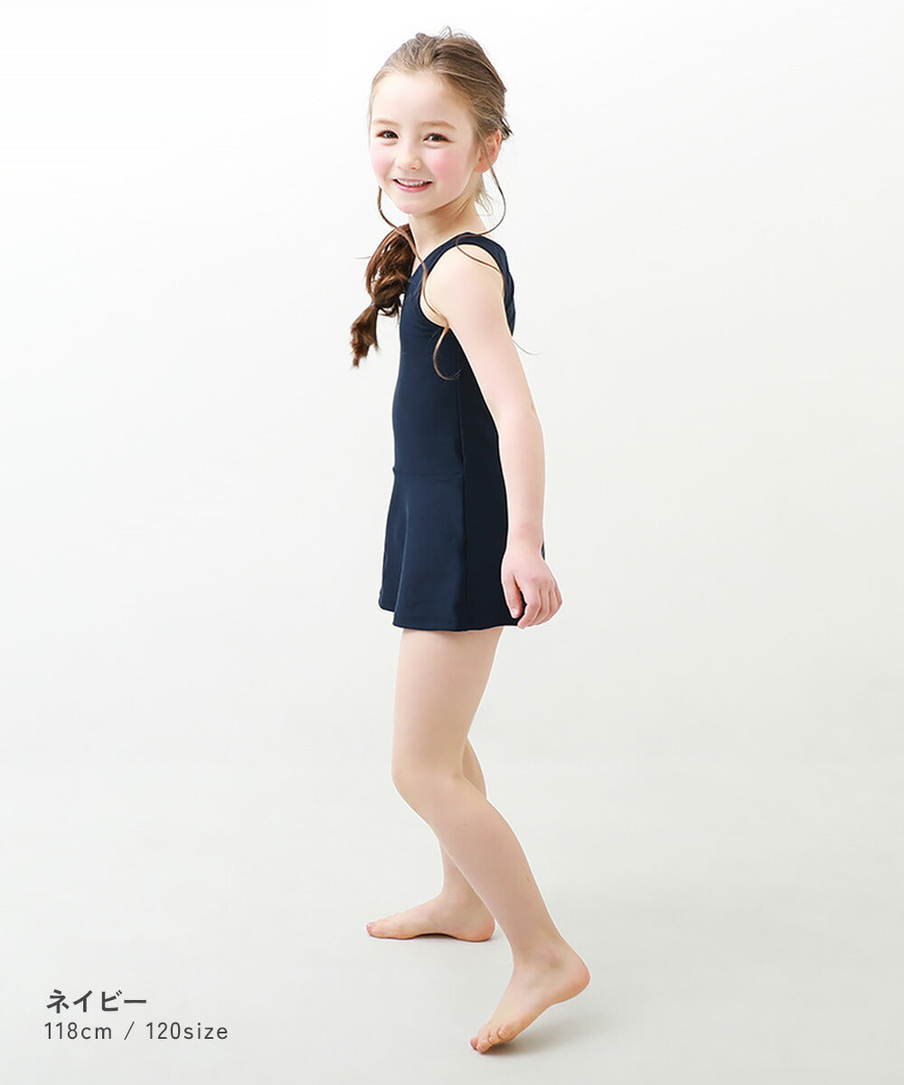 Japanese children's clothing dev!rock UV protection two-piece swimsuit suitable for school 110-170cm girls summer swimsuit special edition