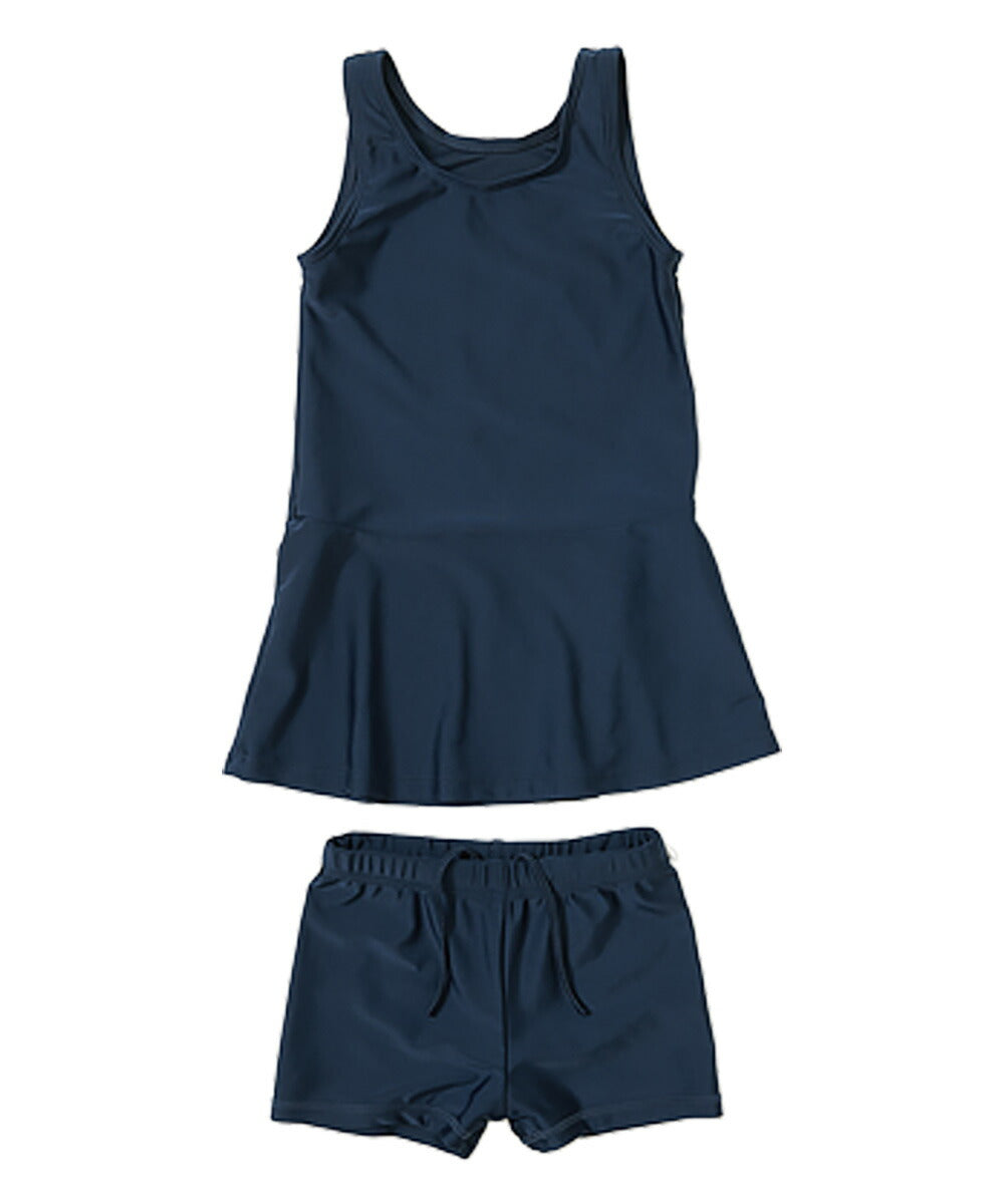 Japanese children's clothing dev!rock UV protection two-piece swimsuit suitable for school 110-170cm girls summer swimsuit special edition