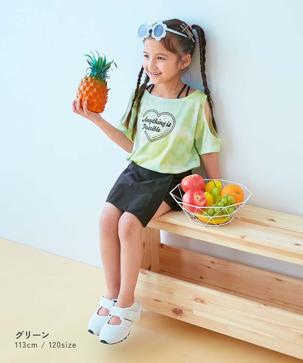 日本童裝 dev!rock 防UV 泳衣三件套裝 100-160cm 女童款 夏季 夏日玩水泳衣特輯