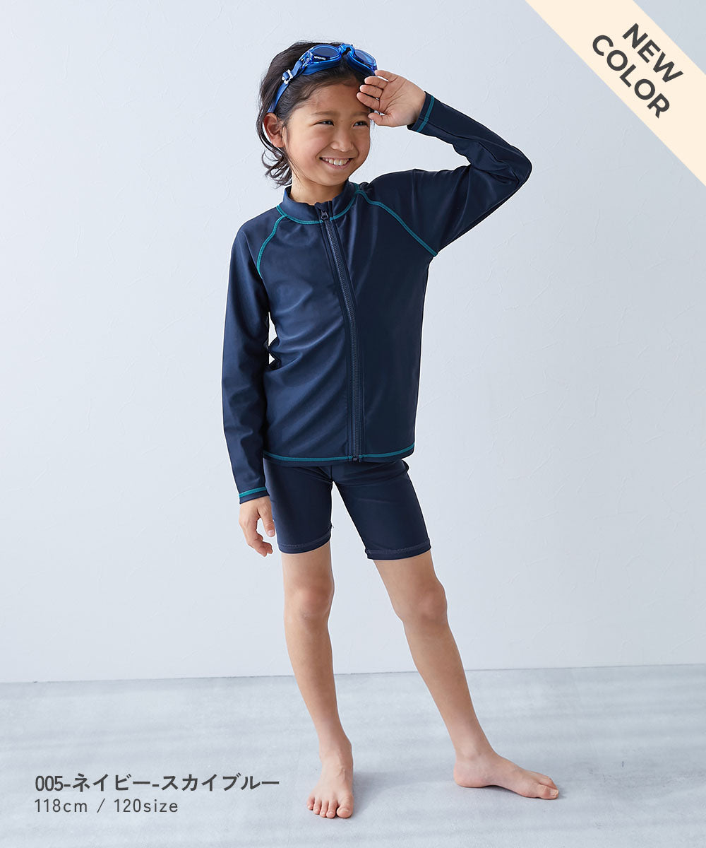 Japanese children's clothing dev!rock UV-blocking swimsuit jacket, suitable for school, 110-170cm boys/girls summer swimsuit special edition