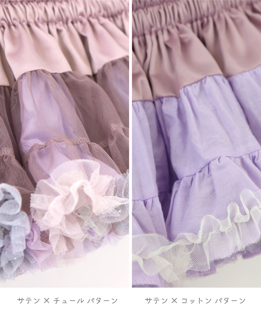 Japanese children's clothing panpantutu Innocent Lavender tutu skirt 70-135cm girls' newborn baby summer SKIRTS