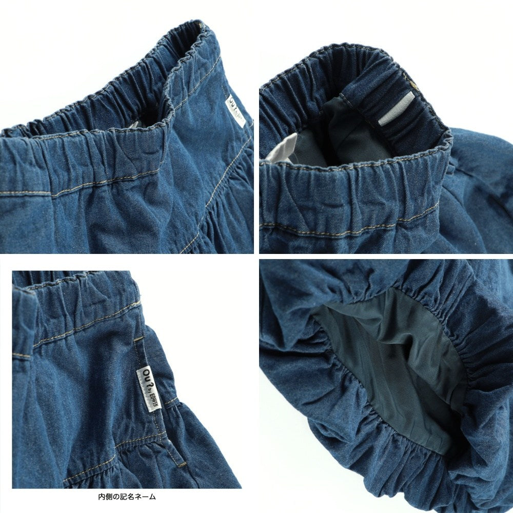 日本童裝 Branshes x Ou? by EDWIN 牛仔泡泡短裙 90-150cm 女童款 秋季 SKIRTS