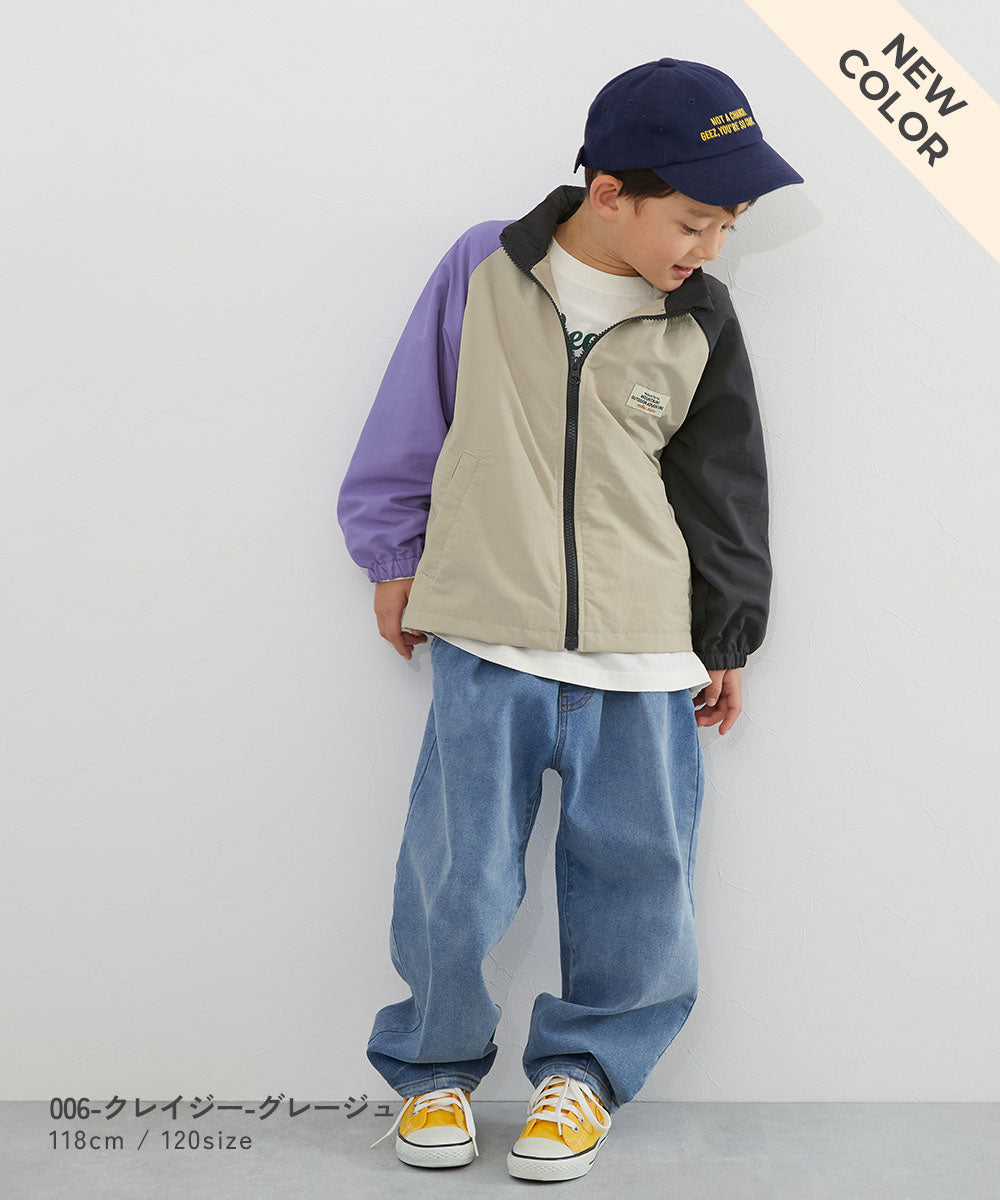 Japanese children's clothing dev!rock waterproof series thin windbreaker hood with storage capacity of 100-160cm. Boys' and girls' spring and summer outerwear