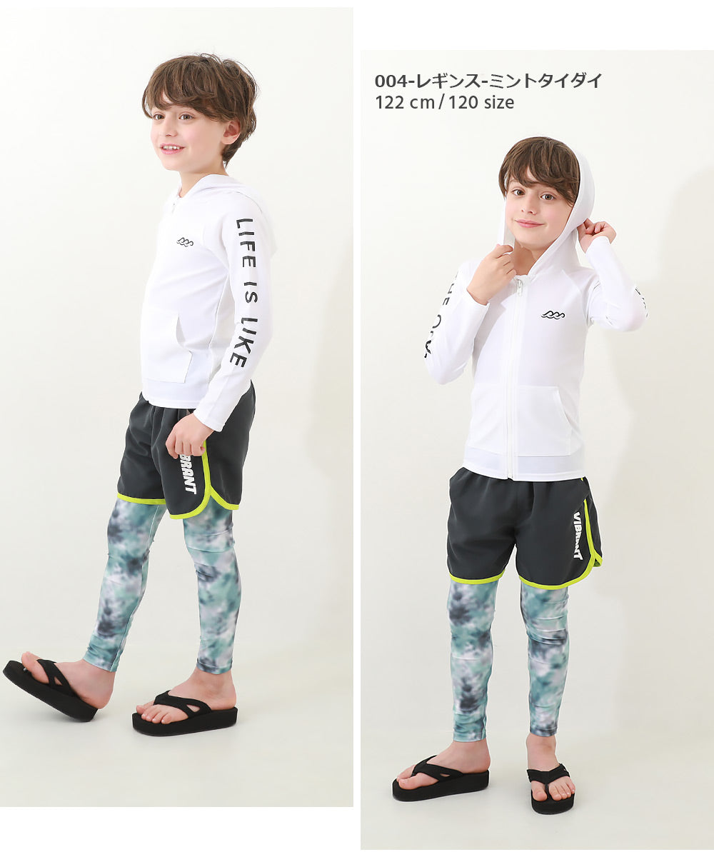 Japanese children's clothing dev!rock UV-proof stretch water play tights 100-160cm boys/girls summer swimsuit special edition