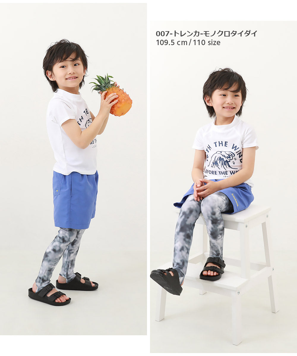 Japanese children's clothing dev!rock UV-proof stretch water play tights 100-160cm boys/girls summer swimsuit special edition