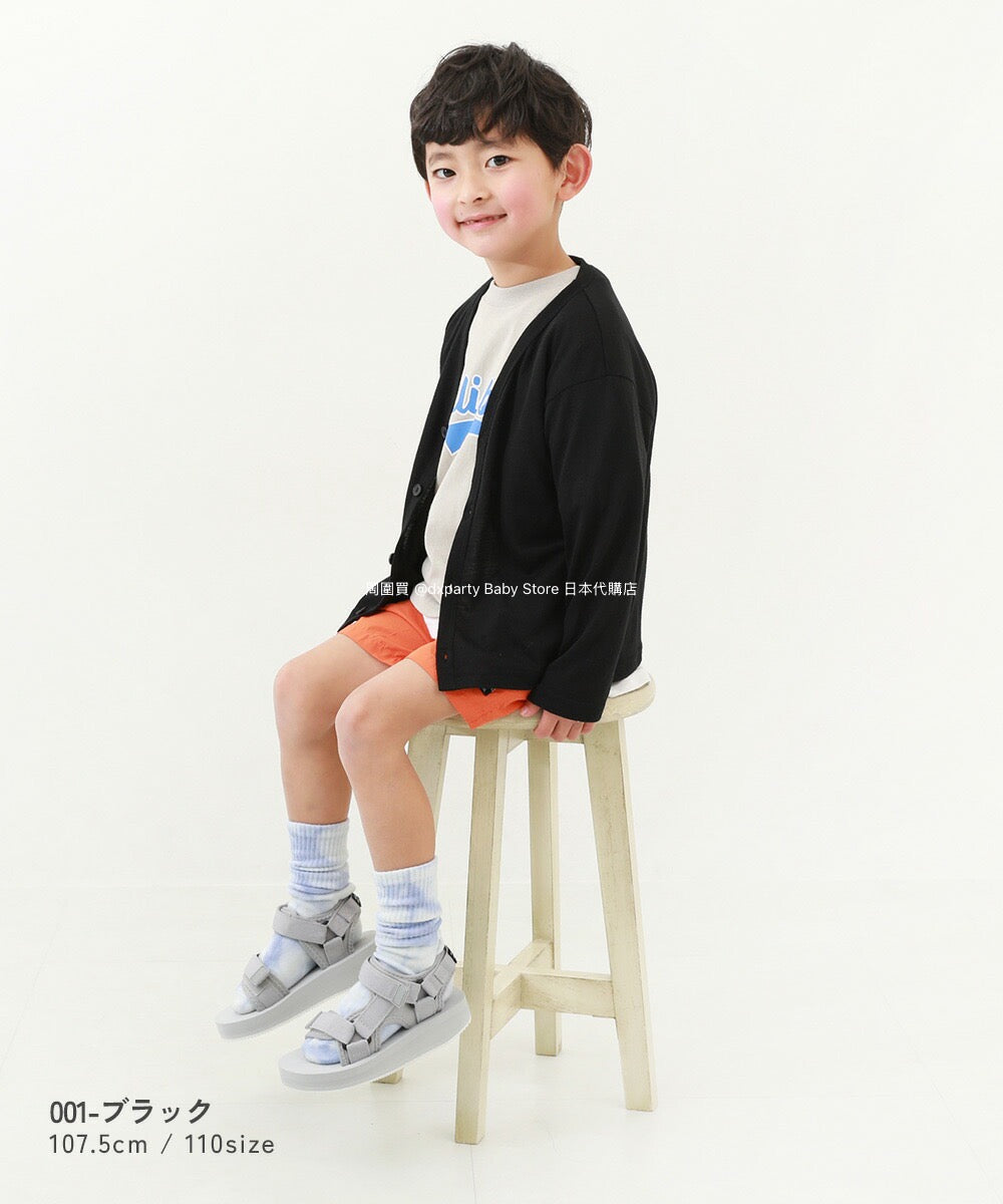 Japanese children's clothing dev!rock UV protection thin V-neck jacket 100-160cm boys/girls spring and summer outerwear