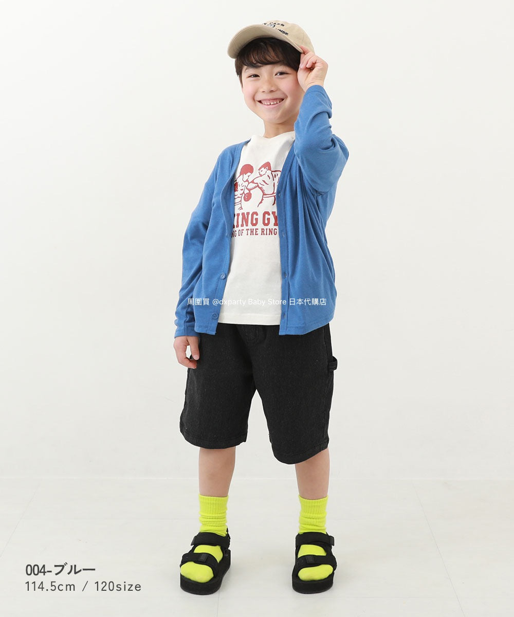 Japanese children's clothing dev!rock UV protection thin V-neck jacket 100-160cm boys/girls spring and summer outerwear