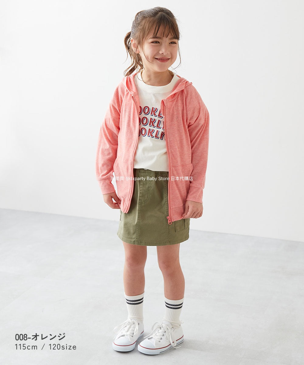 Japanese children's clothing dev!rock UV-proof thin hooded jacket 100-160cm boys/girls spring/summer OUTERWEAR