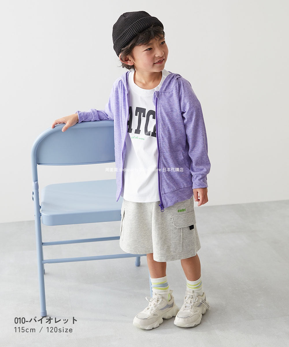 Japanese children's clothing dev!rock UV-proof thin hooded jacket 100-160cm boys/girls spring/summer OUTERWEAR