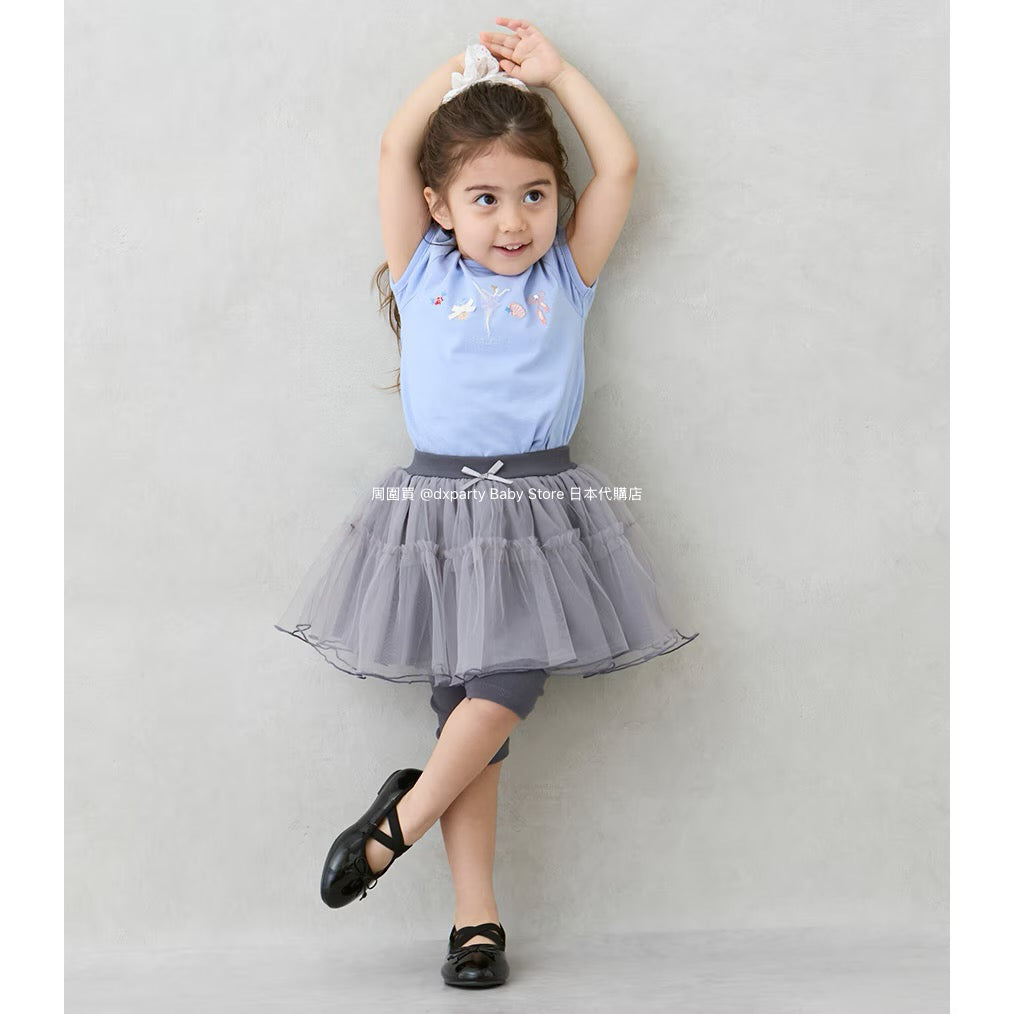 Japanese children's clothing pe#main contact cold fake two-piece five-point long skirt pants 80-130cm girls summer SKIRTS PANTS