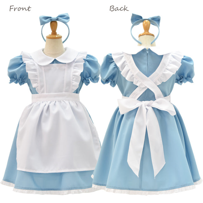 日本童裝 愛麗絲夢遊仙境 Alice公主連身裙 100-160cm 女童款 萬聖節 Cosplay服裝 Halloween攪鬼特輯