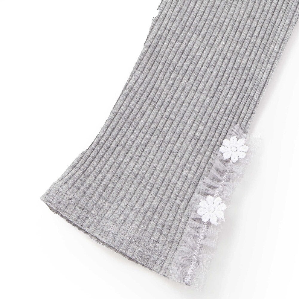 日本童裝 SLAP SLIP 蕾絲花邊緊身褲 80-130cm 女童款 秋季 PANTS