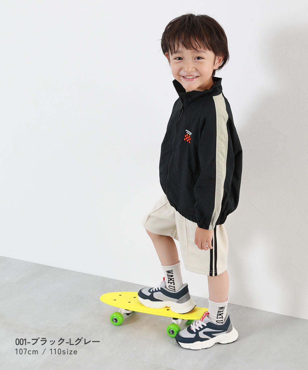 Japanese children's clothing dev!rock waterproof series stand collar thin jacket 100-160cm boys/girls spring and summer outerwear