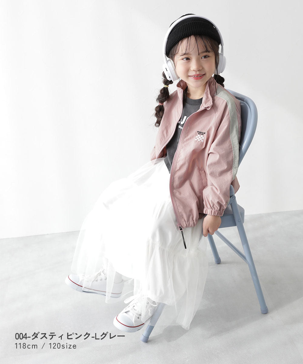 Japanese children's clothing dev!rock waterproof series stand collar thin jacket 100-160cm boys/girls spring and summer outerwear