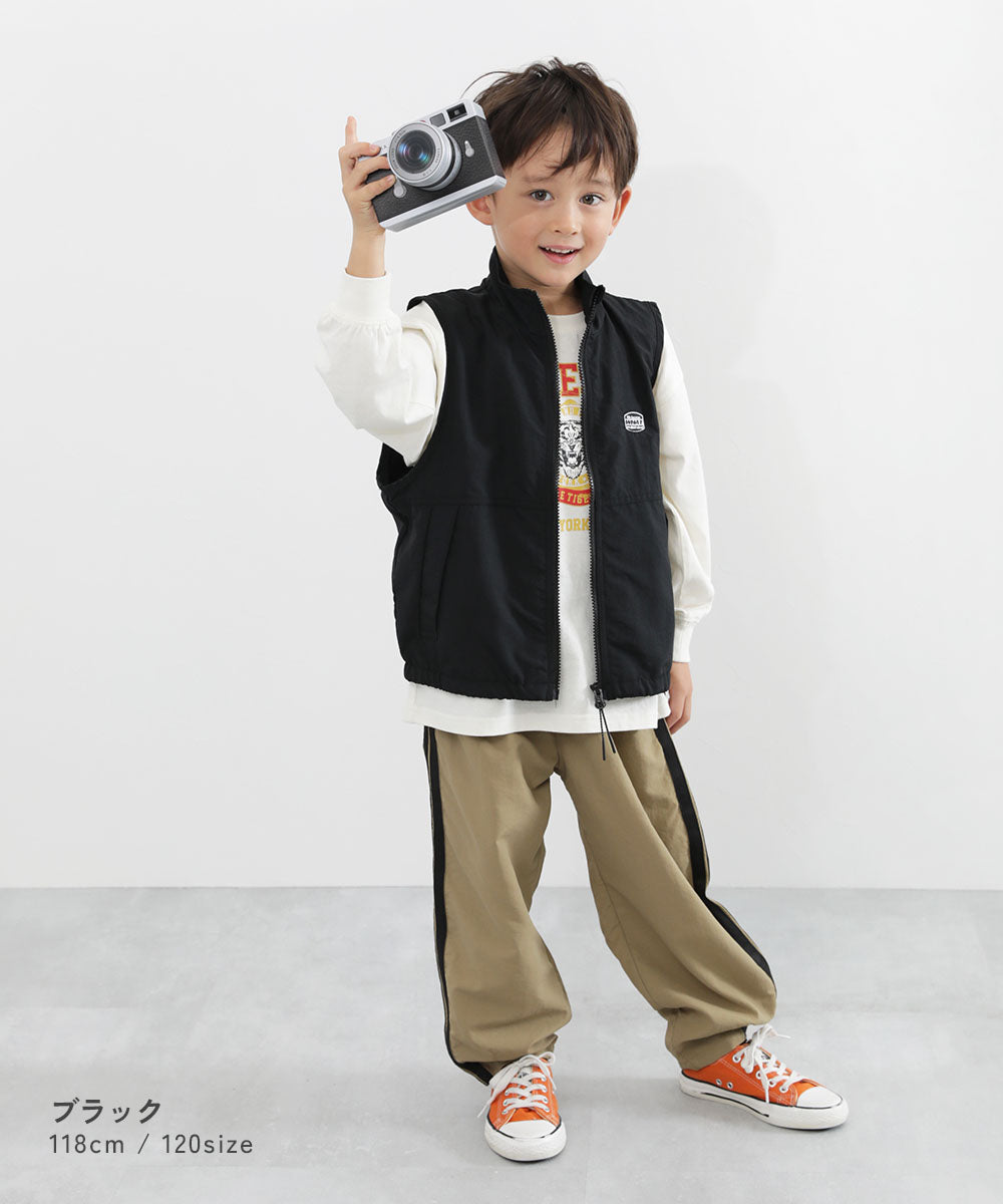 Japanese children's clothing dev!rock waterproof series stand-up collar thin vest jacket with storage 100-160cm boys/girls spring and summer OUTERWEAR