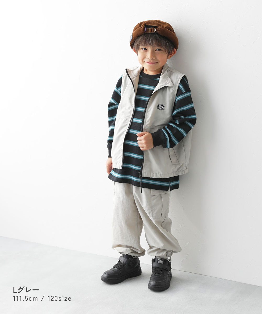 Japanese children's clothing dev!rock waterproof series stand-up collar thin vest jacket with storage 100-160cm boys/girls spring and summer OUTERWEAR