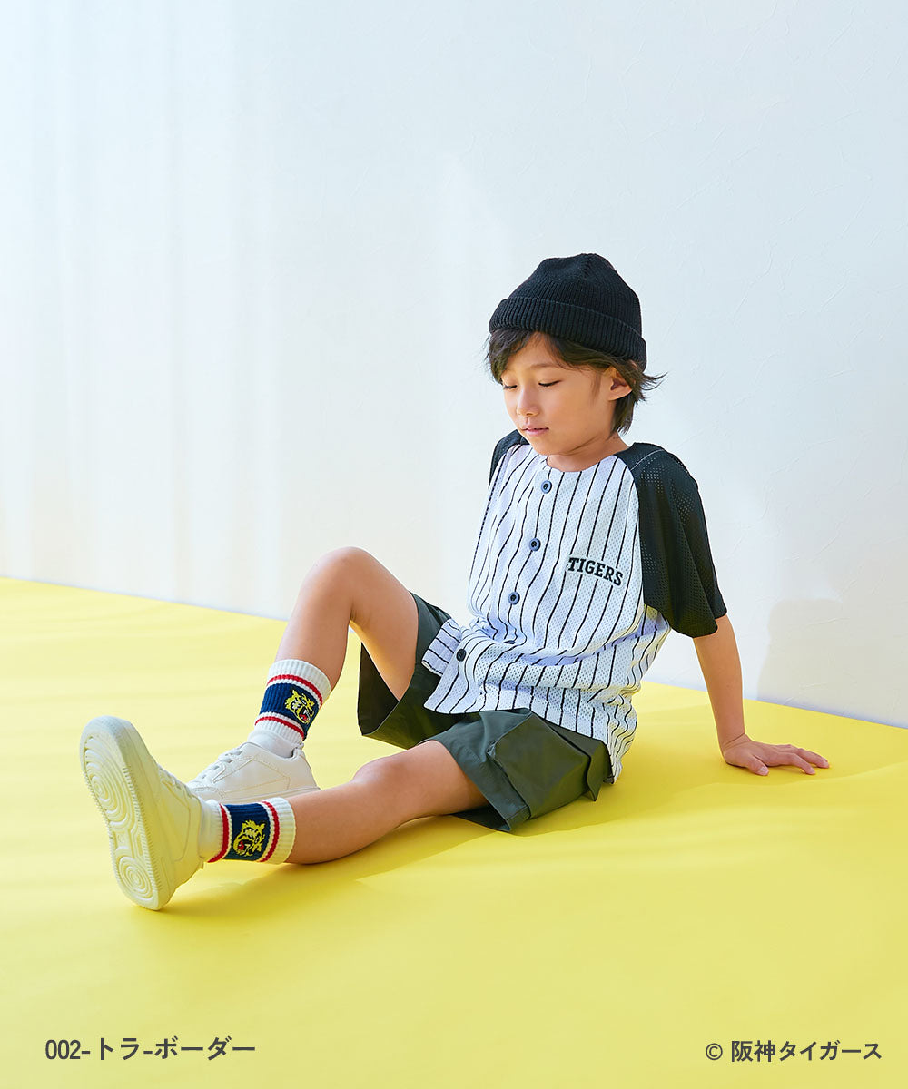 Dev! Rock x Hanshin Tigers Socks (2 pairs, 16-24cm) Socks, Direct from Japan