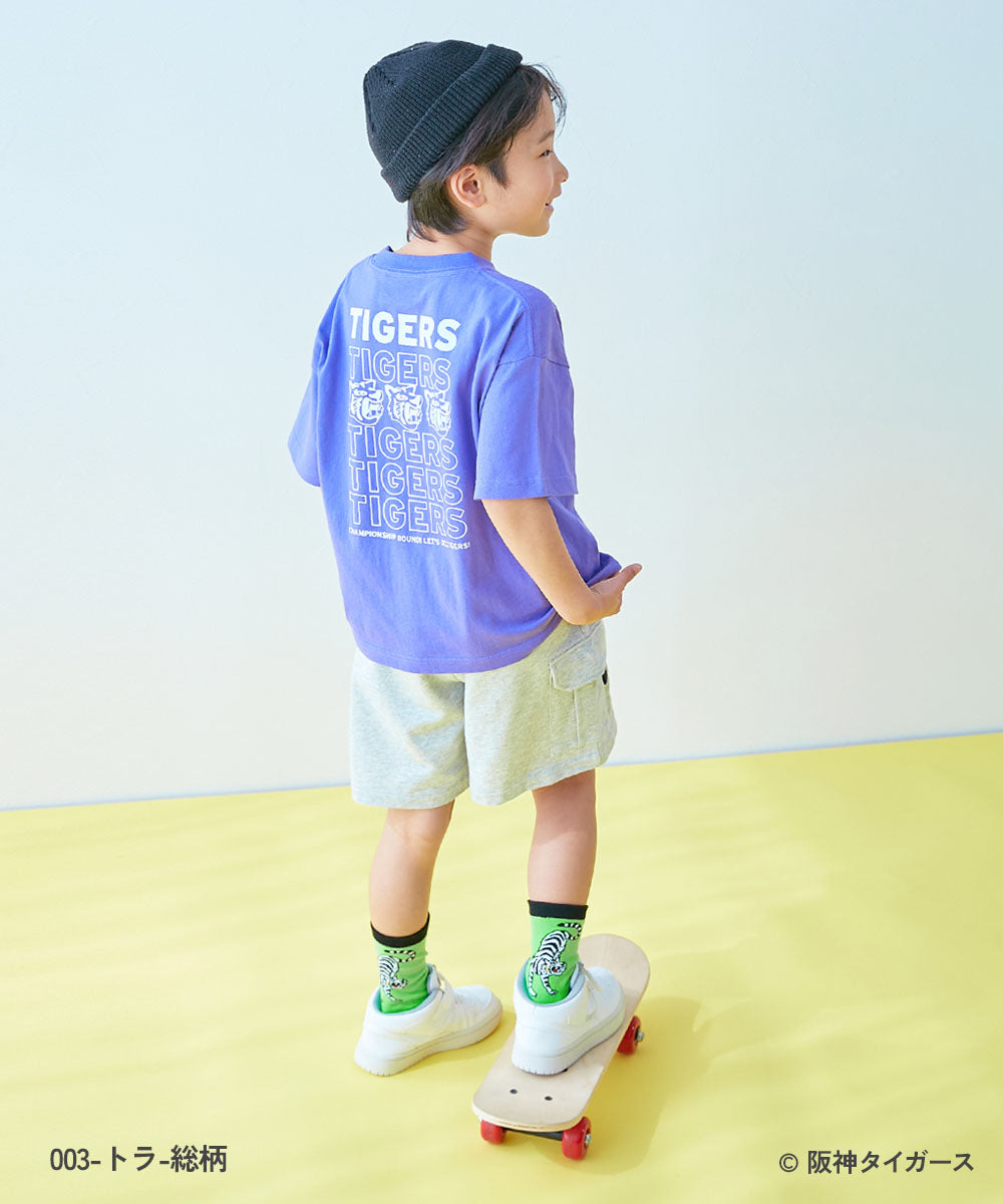 Dev! Rock x Hanshin Tigers Socks (2 pairs, 16-24cm) Socks, Direct from Japan