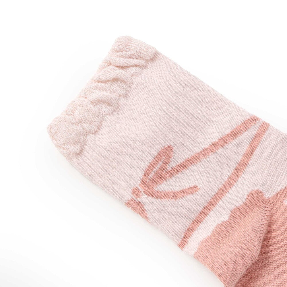 日本直送 Slap Slip x Sanrio 襪褲+襪一對一套 70-130cm 襪系列 女童款 PANTS 聖誕紅/新年紅
