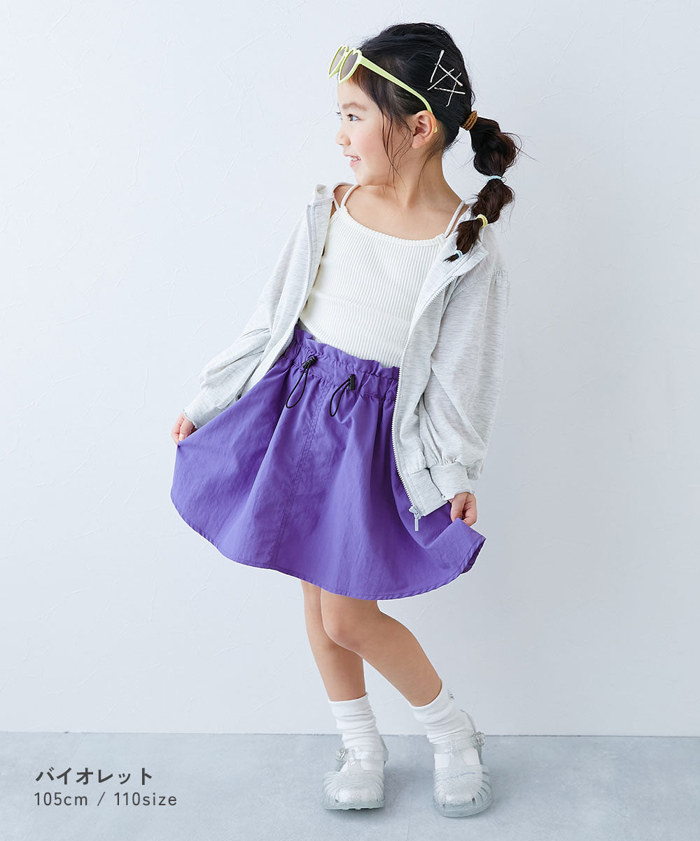 Japanese children's clothing dev!rock waterproof series drawstring work skirt 100-160cm girls summer SKIRTS