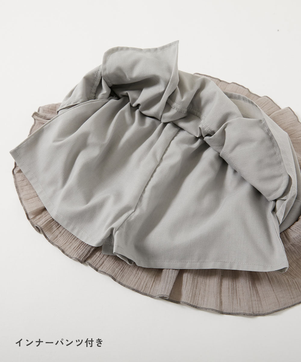 Japanese children's clothing dev!rock ruffled short skirt 100-160cm girls summer SKIRTS