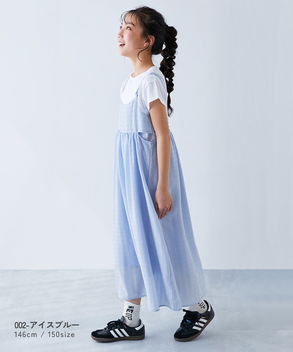 日本童裝 dev!rock 吊帶裙及短袖上衣兩件套裝 100-160cm 女童款 夏季 TOPS DRESSES