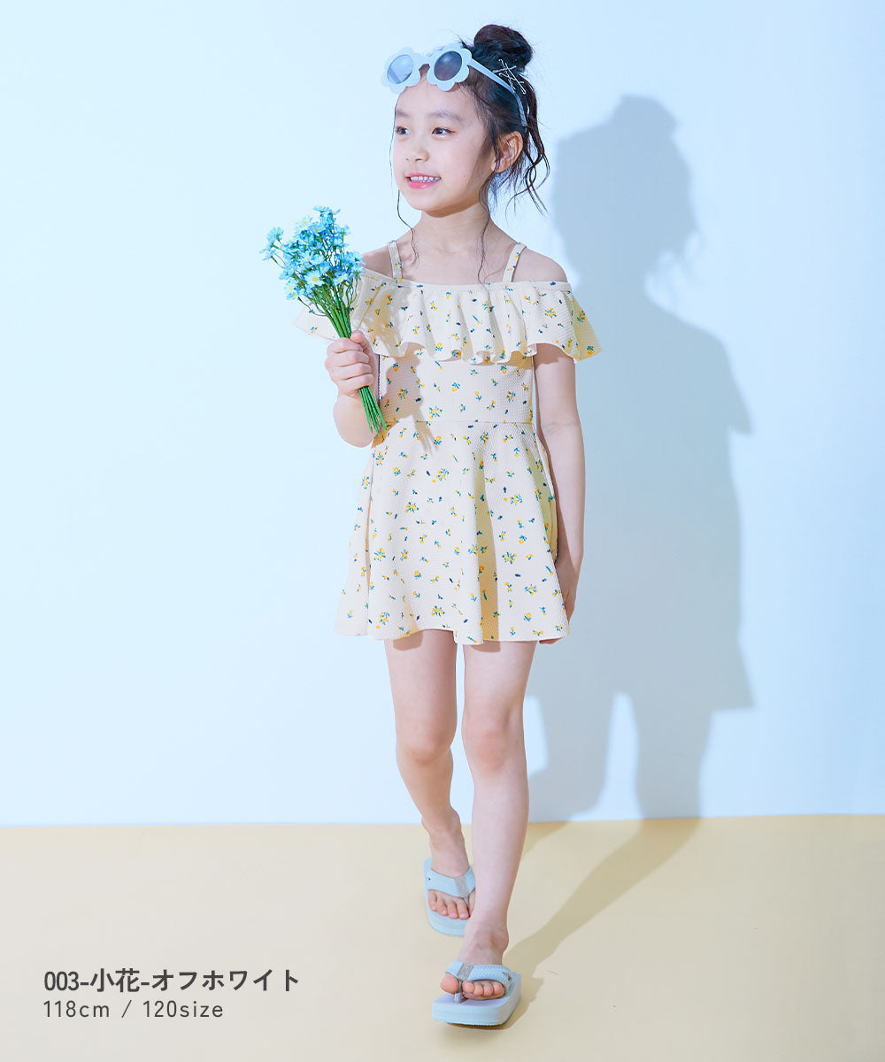 Japanese children's clothing dev!rock UV protection two-piece swimsuit set 100-160cm girls summer swimsuit special edition