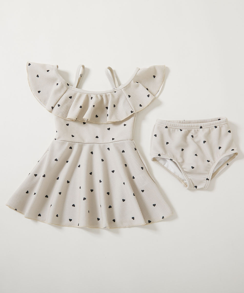 Japanese children's clothing dev!rock UV protection two-piece swimsuit set 100-160cm girls summer swimsuit special edition