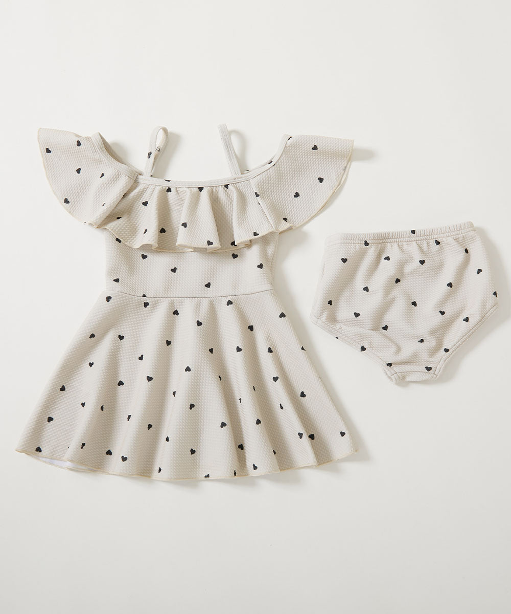 Japanese children's clothing dev!rock UV protection two-piece swimsuit set 100-160cm girls summer swimsuit special edition