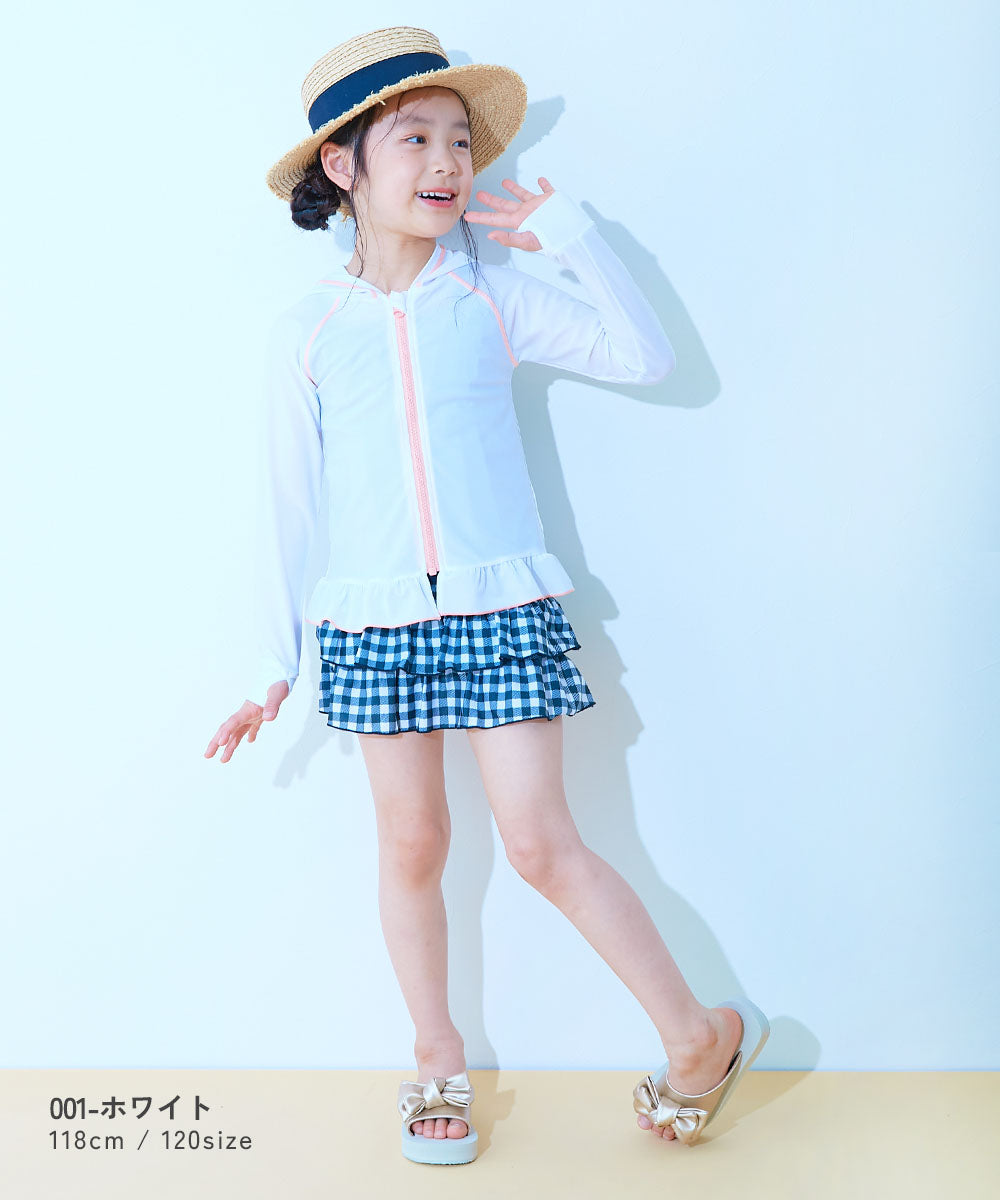 Japanese children's clothing dev!rock UV protection swimsuit jacket 100-160cm girls summer play swimsuit special edition