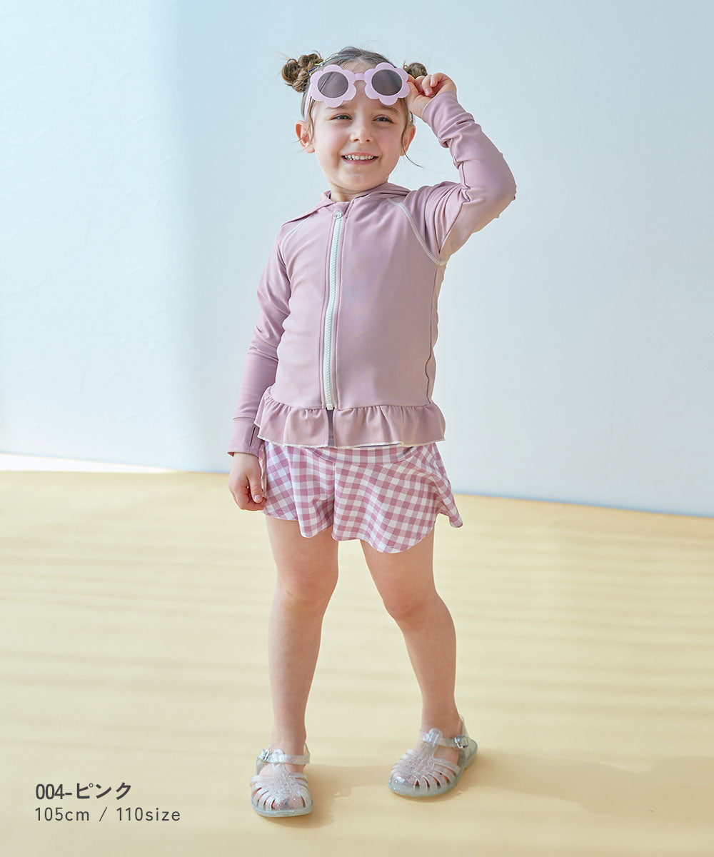 Japanese children's clothing dev!rock UV protection swimsuit jacket 100-160cm girls summer play swimsuit special edition