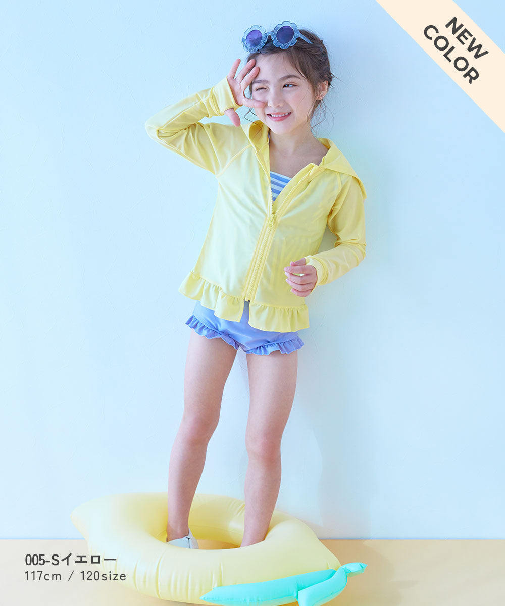 Japanese children's clothing dev!rock UV protection swimsuit jacket 100-160cm girls summer play swimsuit special edition