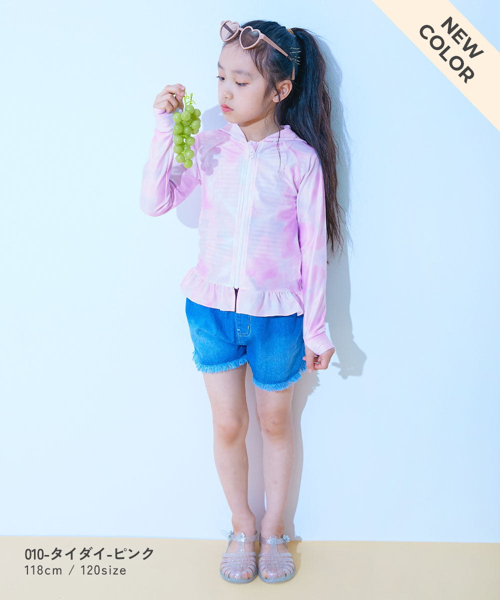 Japanese children's clothing dev!rock UV protection swimsuit jacket 100-160cm girls summer play swimsuit special edition