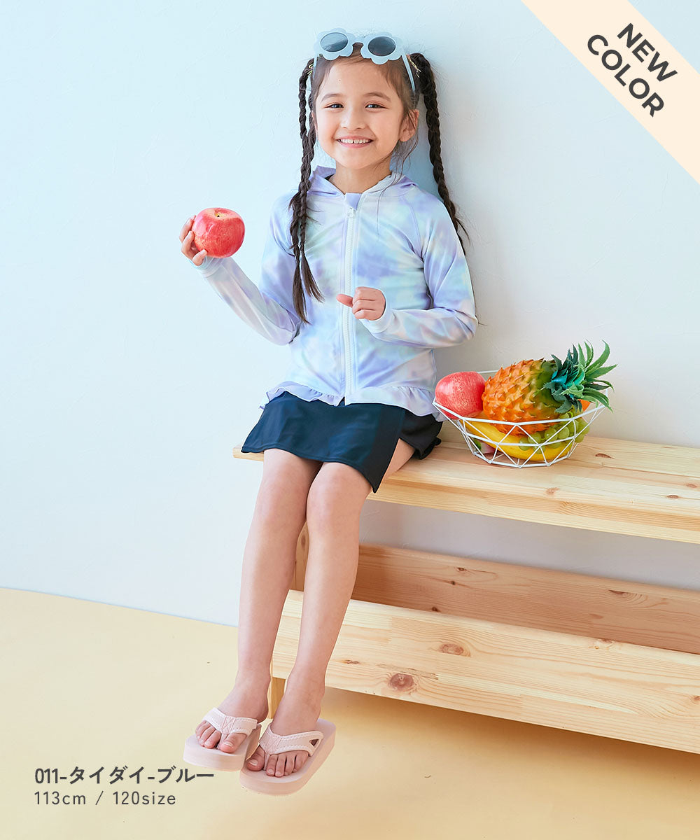 Japanese children's clothing dev!rock UV protection swimsuit jacket 100-160cm girls summer play swimsuit special edition