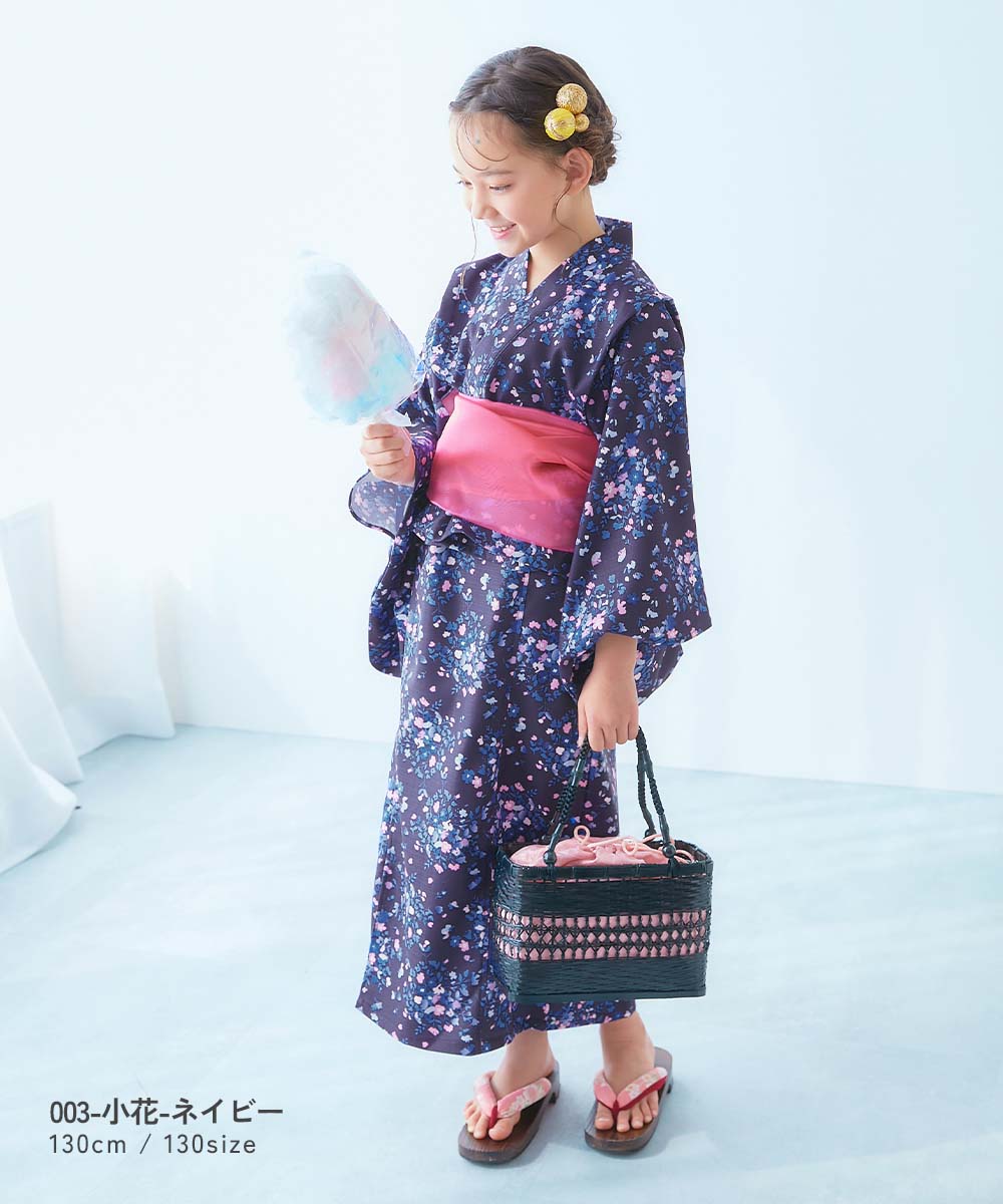 Japanese children's clothing dev!rock 2Way Yukata Japanese Kimono 100-160cm Girls Summer Dresses Japanese Summer Festival Special