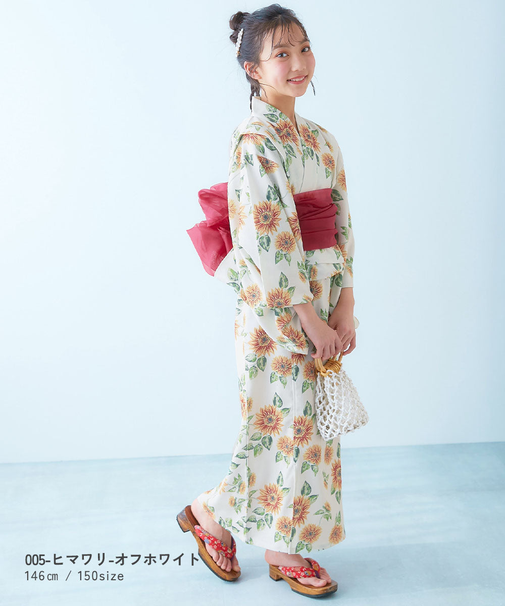 Japanese children's clothing dev!rock 2Way Yukata Japanese Kimono 100-160cm Girls Summer Dresses Japanese Summer Festival Special