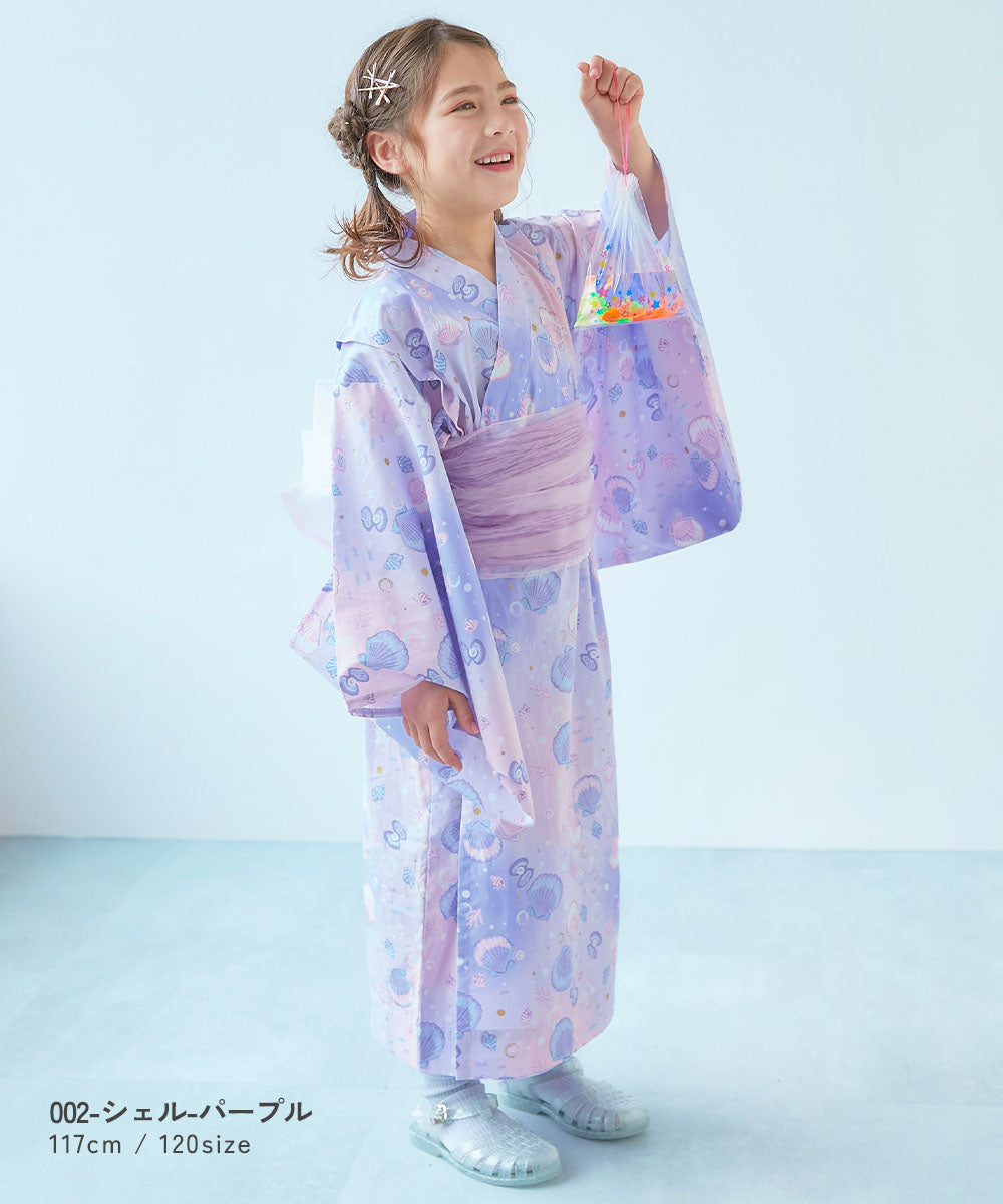 Japanese children's clothing dev!rock Yukata Japanese Kimono 90-160cm Girls Summer Dresses Japanese Summer Festival Special