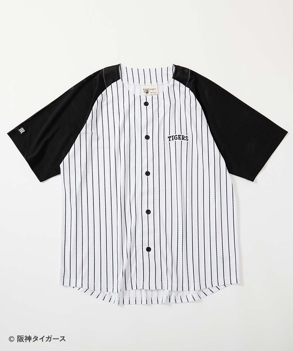 Japanese children's clothing dev!rock x Hanshin Tigers parent-child mesh baseball jacket Free Size Adult Summer TOPS OUTERWEAR
