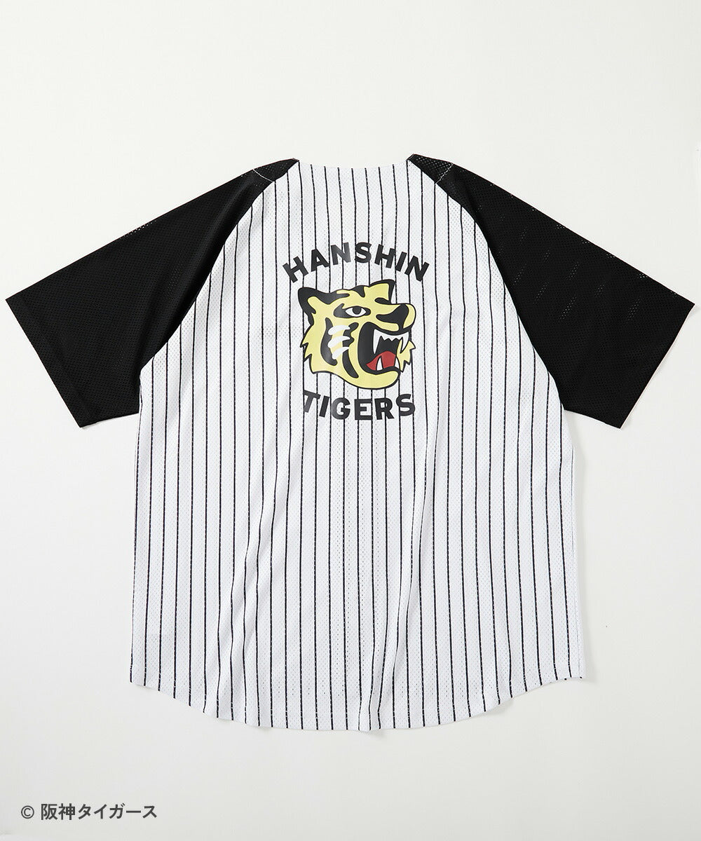 Japanese children's clothing dev!rock x Hanshin Tigers parent-child mesh baseball jacket Free Size Adult Summer TOPS OUTERWEAR