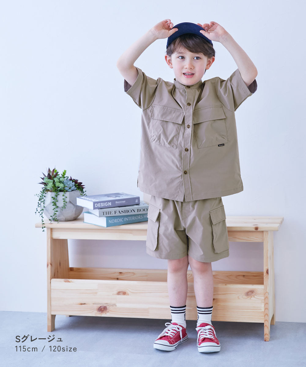 日本童裝 dev!rock 抗皺面料 工裝短褲 100-160cm 男童款/女童款 夏季 PANTS