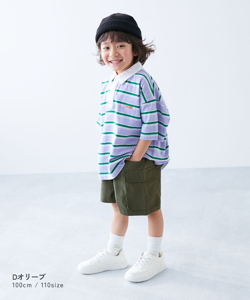 日本童裝 dev!rock 抗皺面料 工裝短褲 100-160cm 男童款/女童款 夏季 PANTS