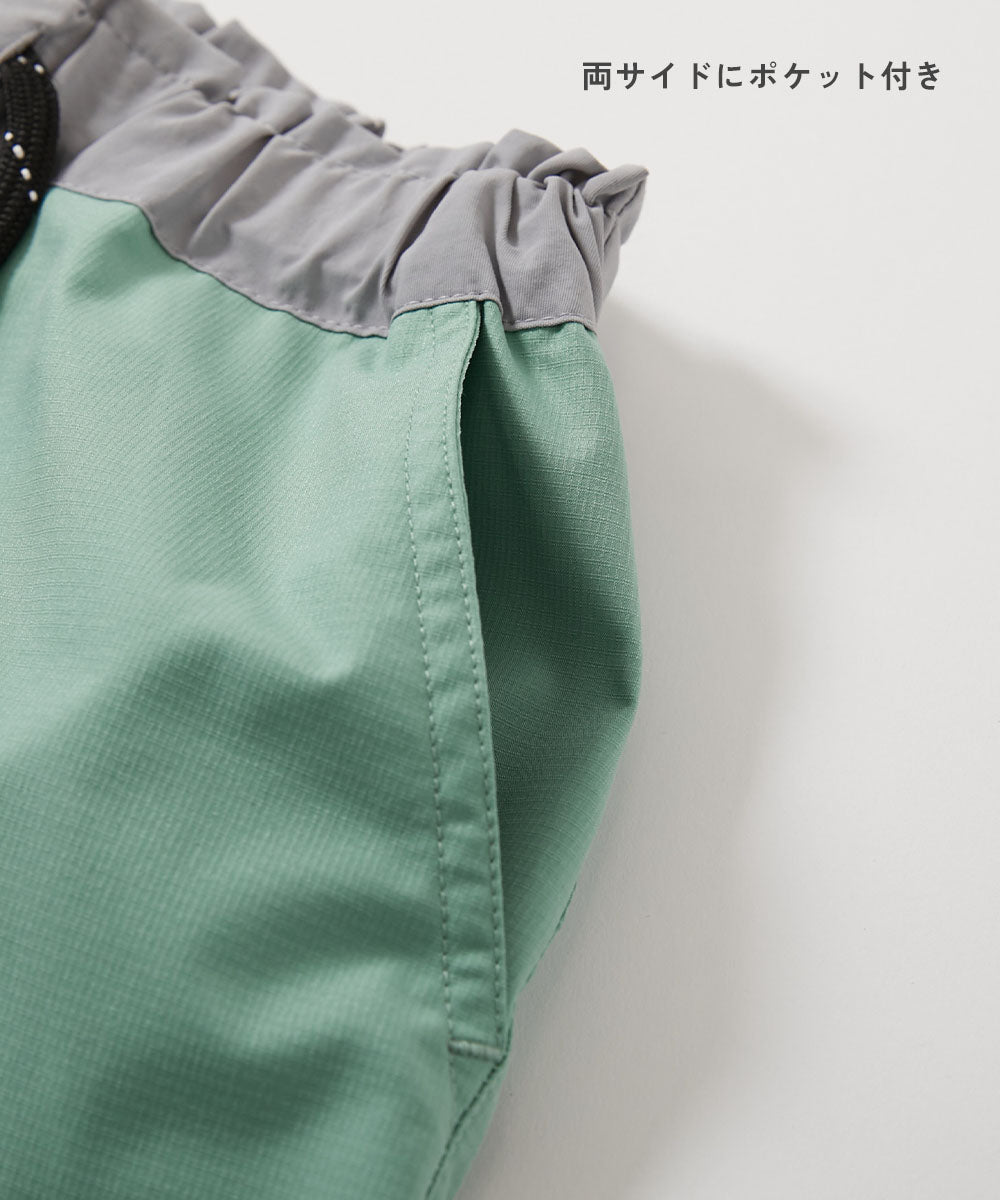 Japanese dev!rock wrinkle-resistant drawstring shorts (100-160cm) for boys and girls (summer PANTS)