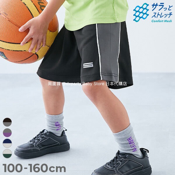 Japanese children's clothing dev!rock cool quick-drying series smooth stretch mesh breathable sports shorts 100-160cm contact cool boys/girls summer PANTS sports series