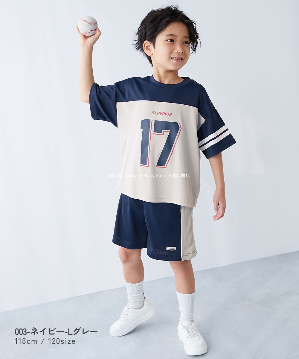 Japanese children's clothing dev!rock cool quick-drying series smooth stretch mesh breathable sports shorts 100-160cm contact cool boys/girls summer PANTS sports series