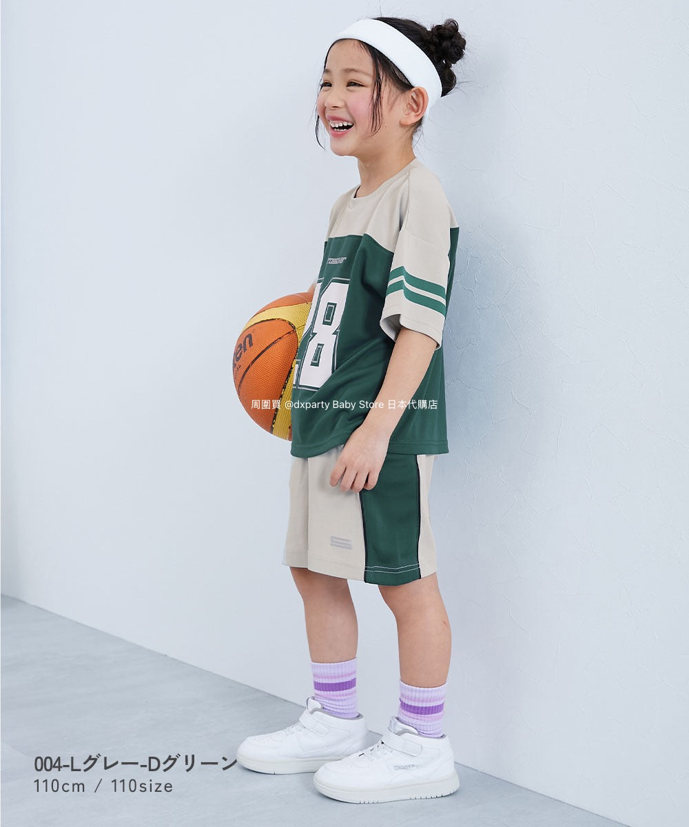 Japanese children's clothing dev!rock cool quick-drying series smooth stretch mesh breathable sports shorts 100-160cm contact cool boys/girls summer PANTS sports series